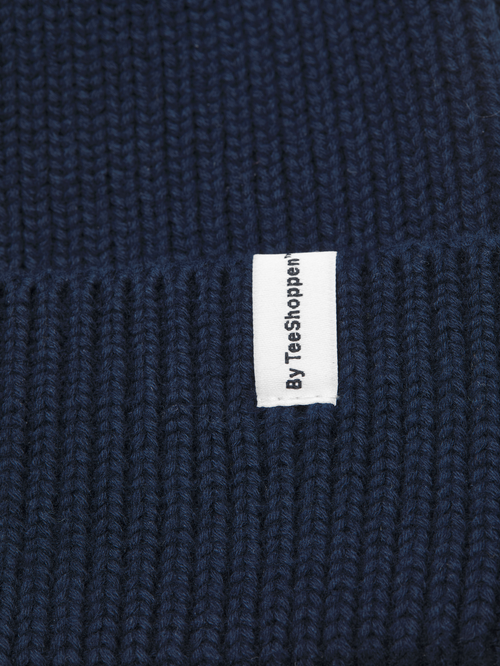 Basic Beanie - Navy - TeeShoppen - Blå