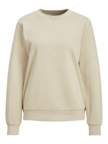 Basic Crewneck Sweat - Mørk Beige