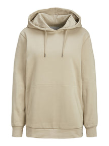 Basic Hoodie Sweat - Mørk Beige