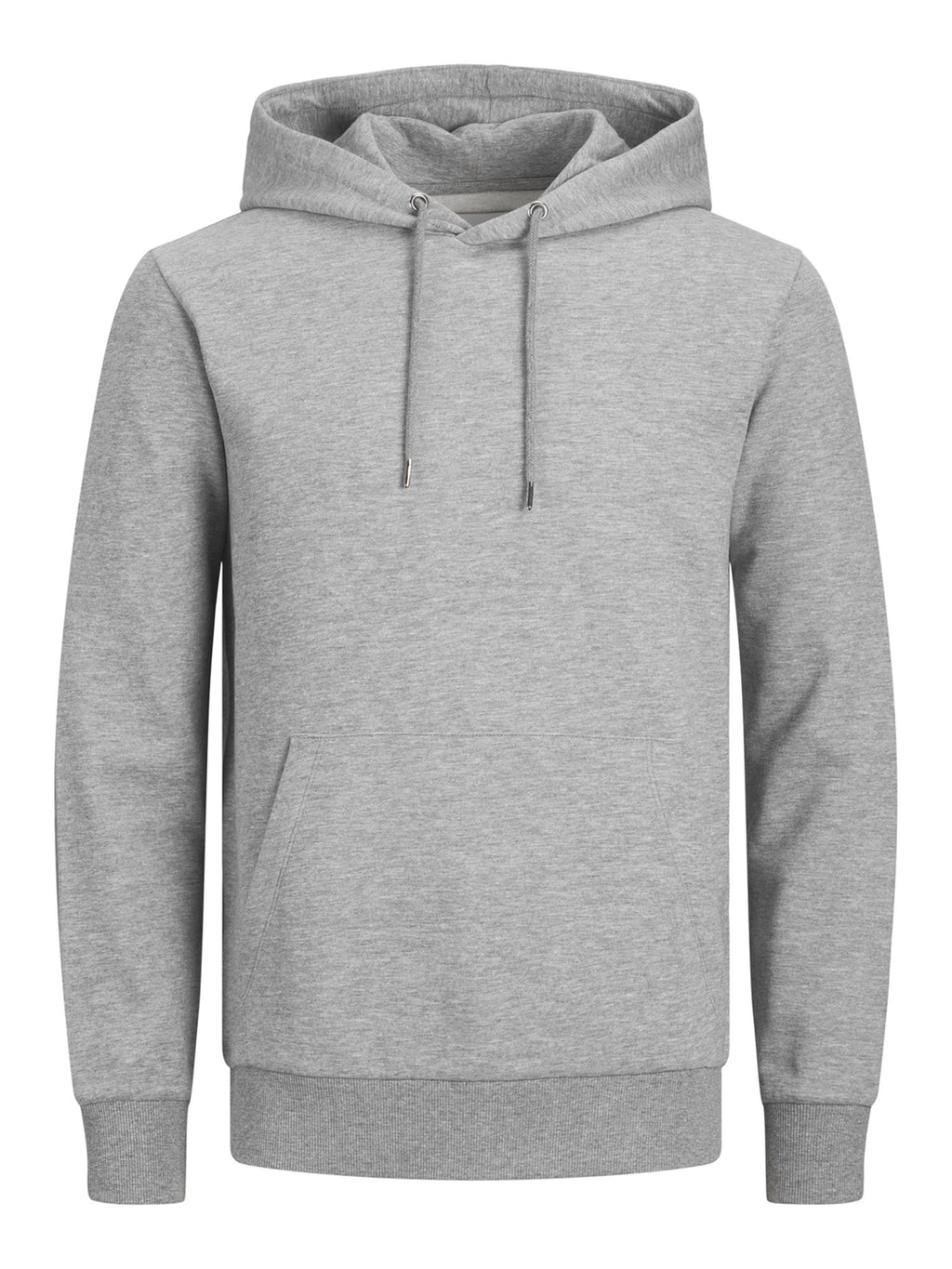 Basic Hoodie Sweat - Lysegrå Melange