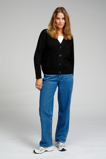 Strikket Cardigan - Sort