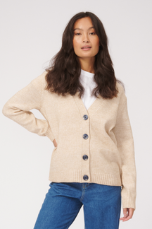 Strikket Cardigan - Beige