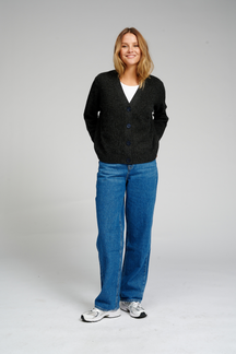 Strikket Cardigan - Sort
