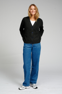Strikket Cardigan - Sort