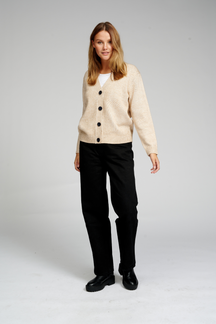 Strikket Cardigan - Beige