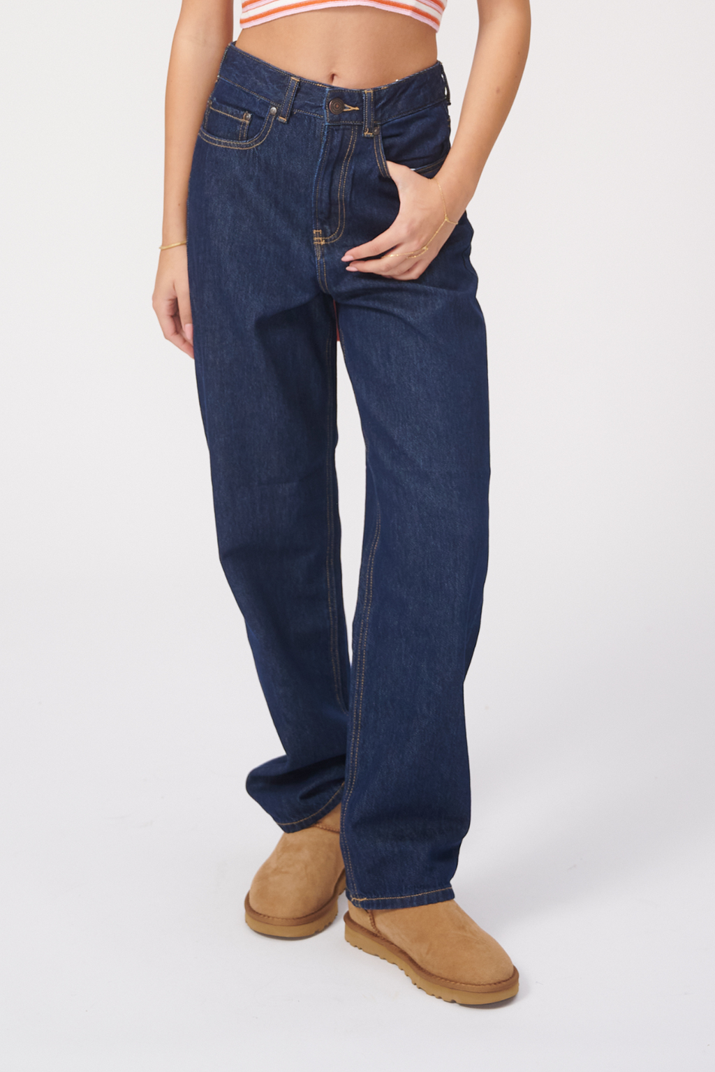 De Originale Performance Wide Jeans - Dark Blue Denim