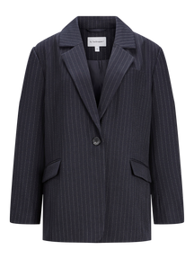 Oversized Blazer - Navy Pinstripe