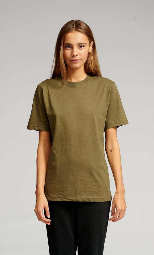 Oversized T-shirt - Armygrøn - TeeShoppen - Grøn