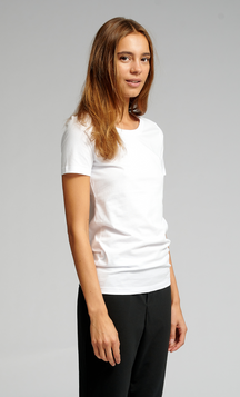 Fitted T-shirt - Hvid