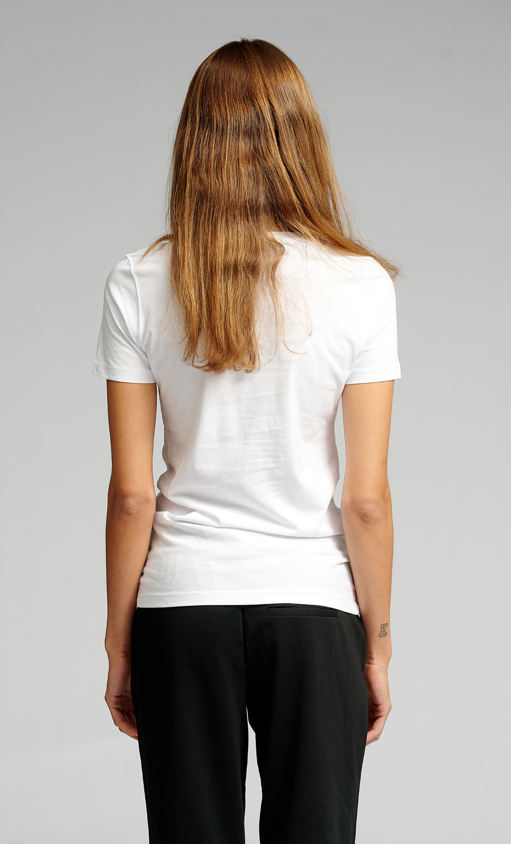 Fitted T-shirt - Hvid