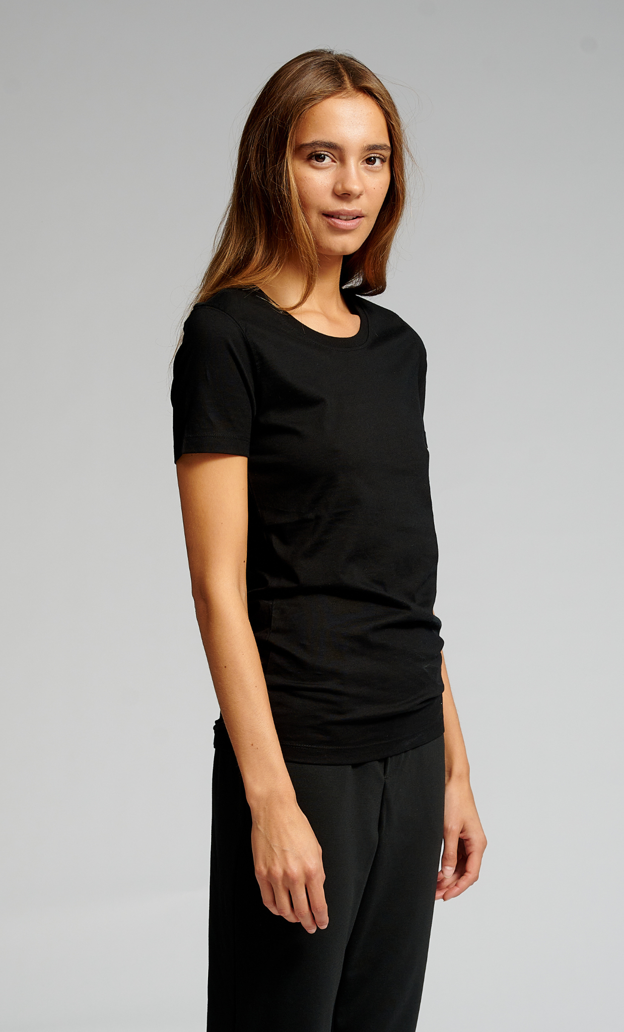 Fitted T-shirt - Sort - TeeShoppen - Sort 2