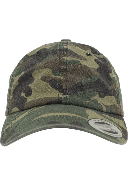 Low Profile Camo Washed Cap - wood camo - TeeShoppen - Camo