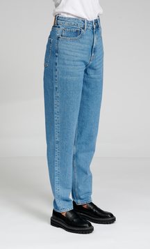 De Originale Performance Mom Jeans - Light Blue Denim