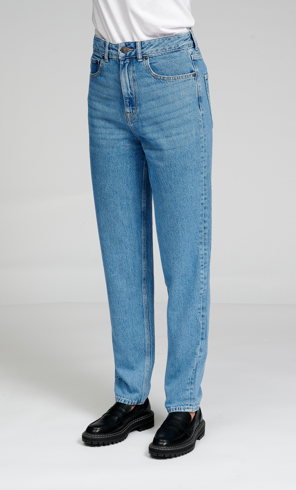 De Originale Performance Mom Jeans - Light Blue Denim