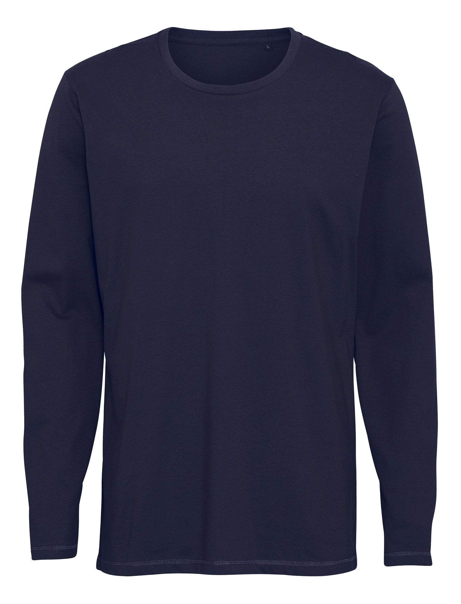 Basic Langærmet T-shirt - Navy - TeeShoppen - Blå 5