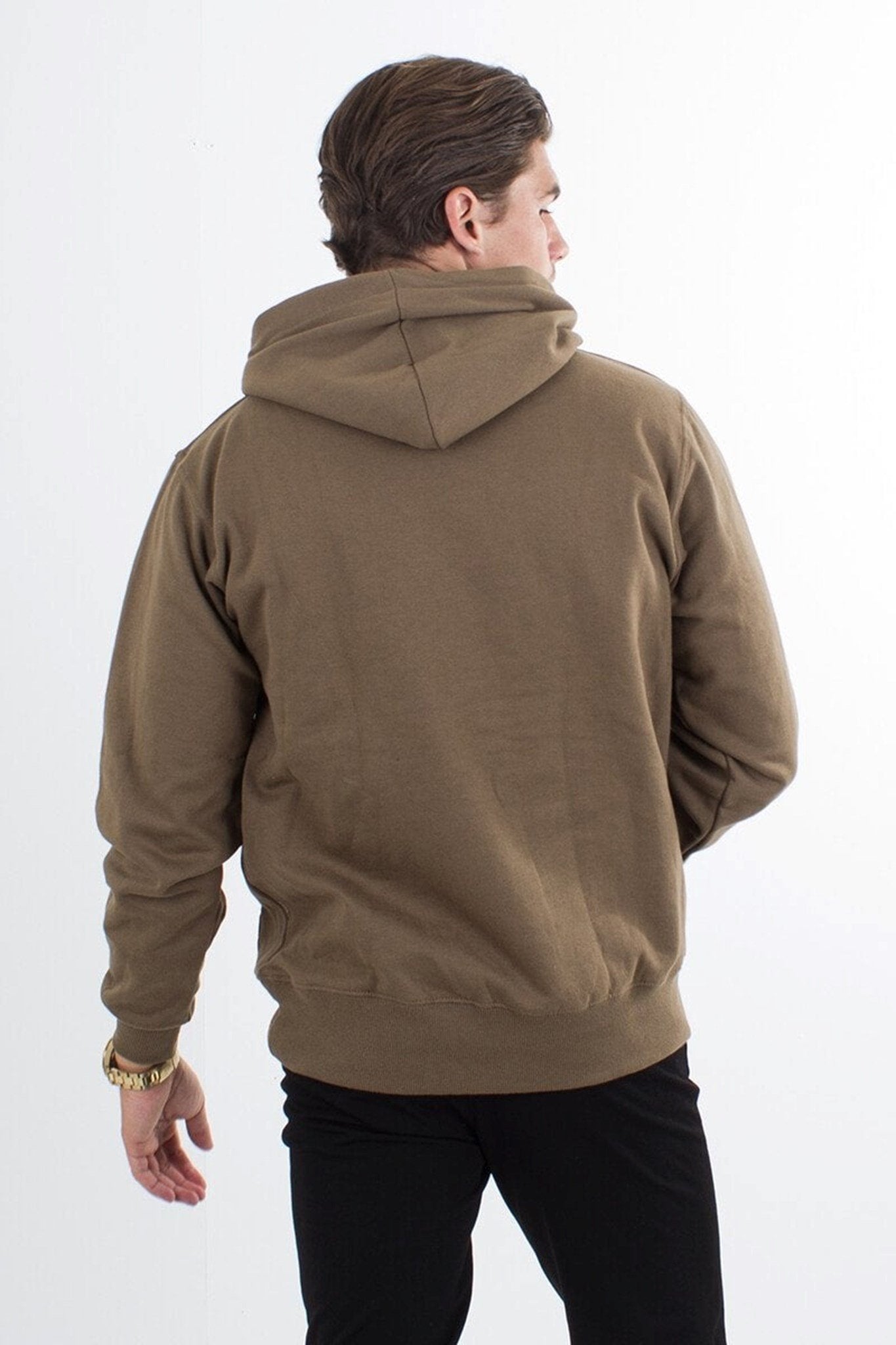 Basic hoodie - New Army - TeeShoppen - Grøn 2