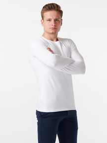 Langærmet Muscle T-shirt - Hvid