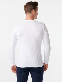 Langærmet Muscle T-shirt - Hvid
