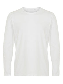 Langærmet Muscle T-shirt - Hvid