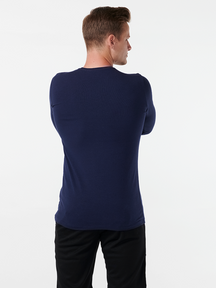Langærmet Muscle T-shirt - Navy