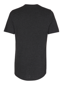 Long T-shirt - Mørkegrå Meleret