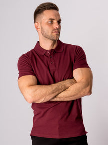 Muscle Polo Shirt - Bordeaux