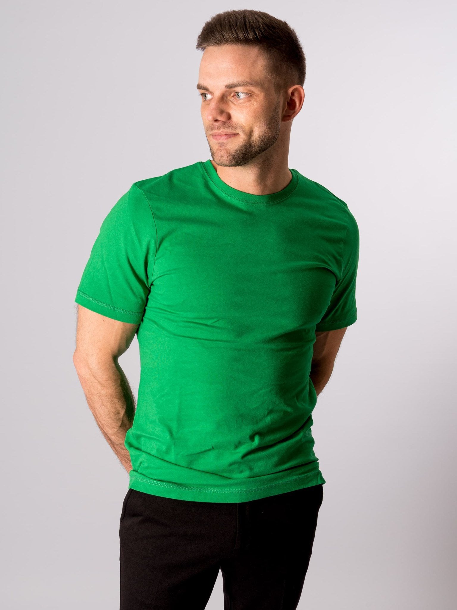 Basic T-shirt - Grøn - TeeShoppen - Grøn