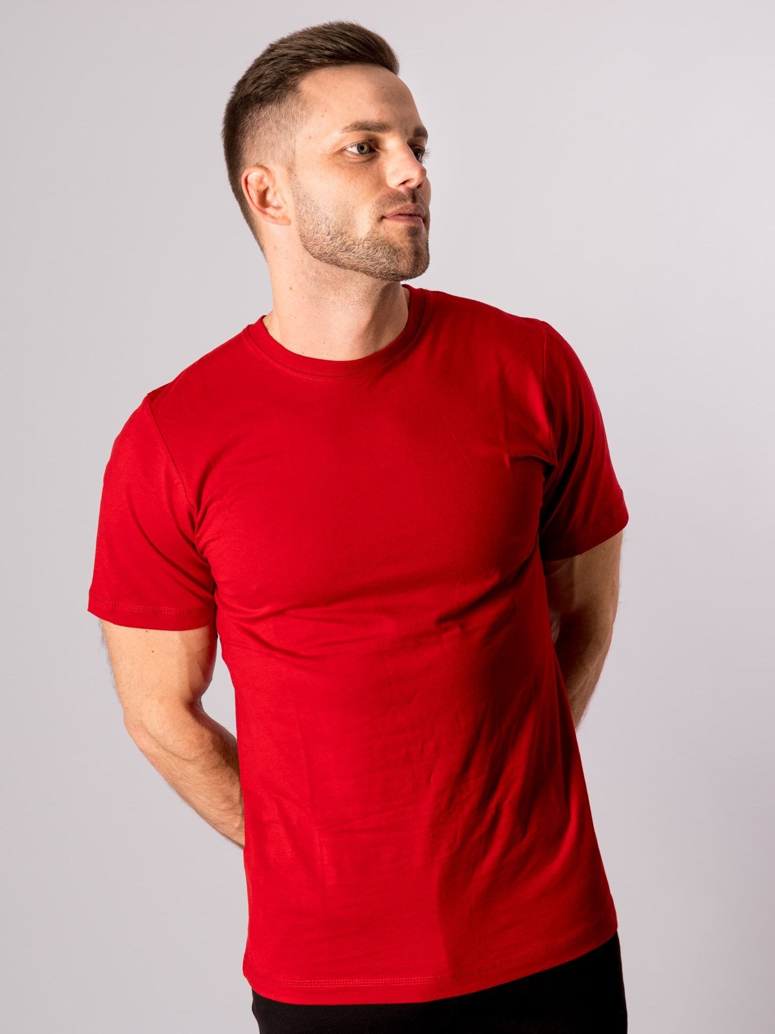 Basic T-shirt - Rød - TeeShoppen - Rød 2