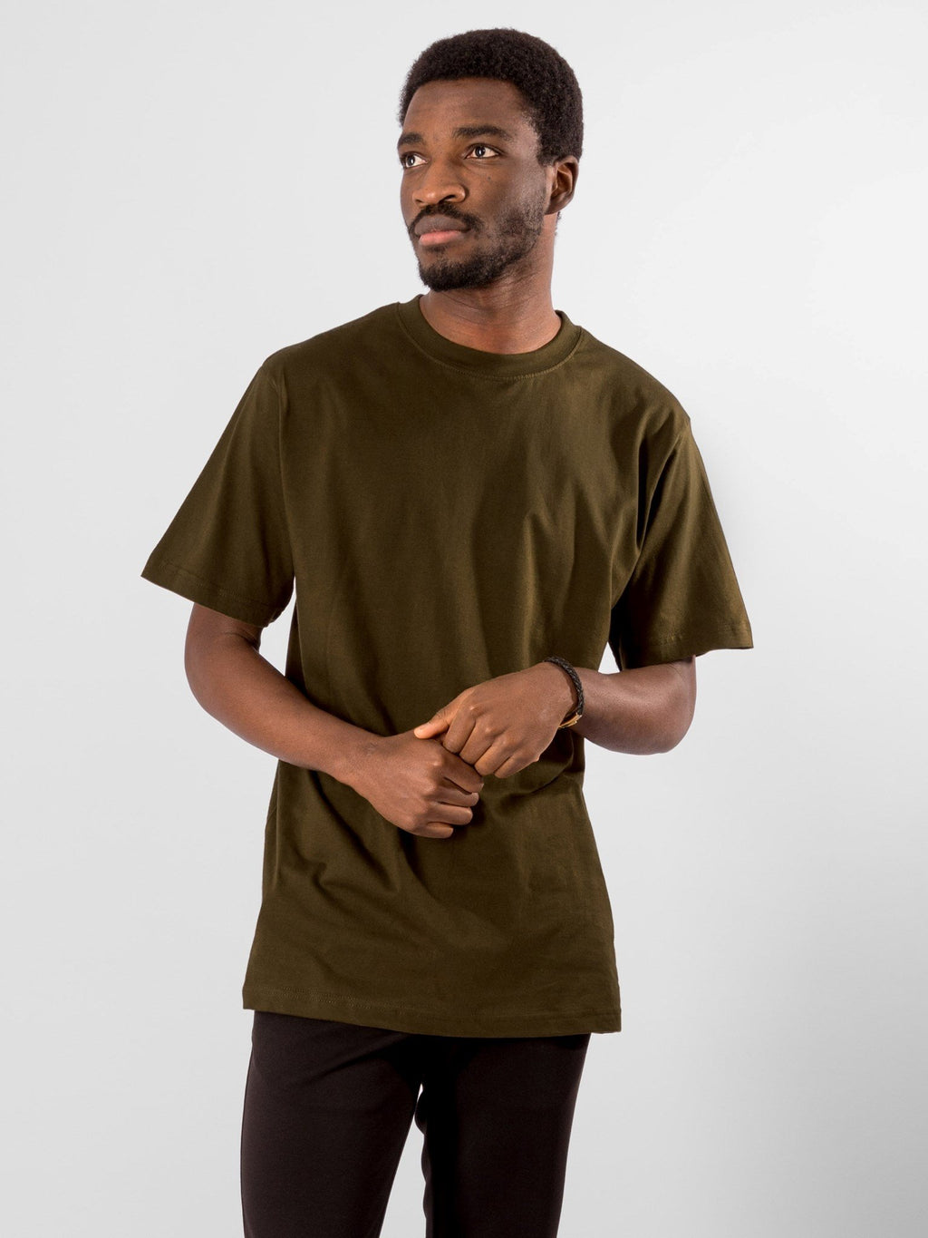 Oversized T-shirt - Oliven