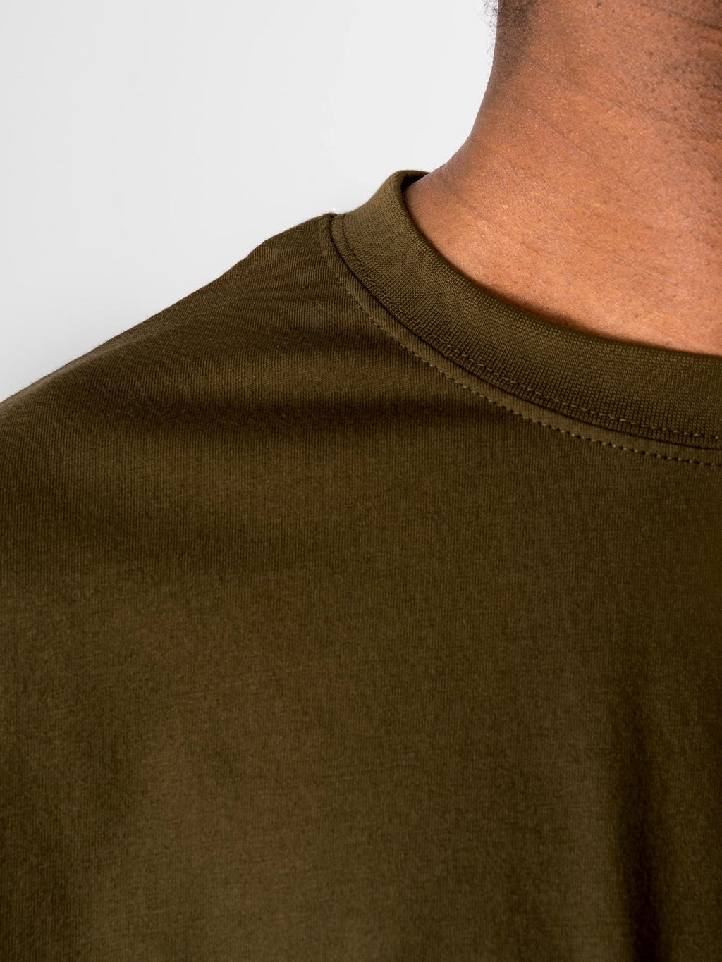 Oversized T-shirt - Oliven