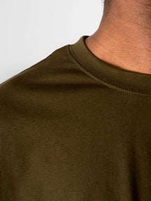 Oversized T-shirt - Oliven