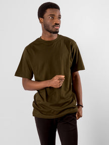 Oversized T-shirt - Oliven