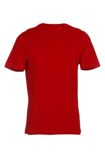 Basic Vneck t-shirt - Rød
