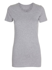 Fitted T-shirt - Oxford Grå