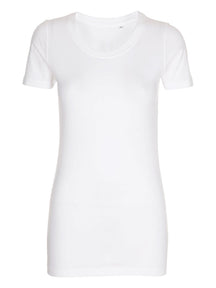 Fitted T-shirt - Hvid