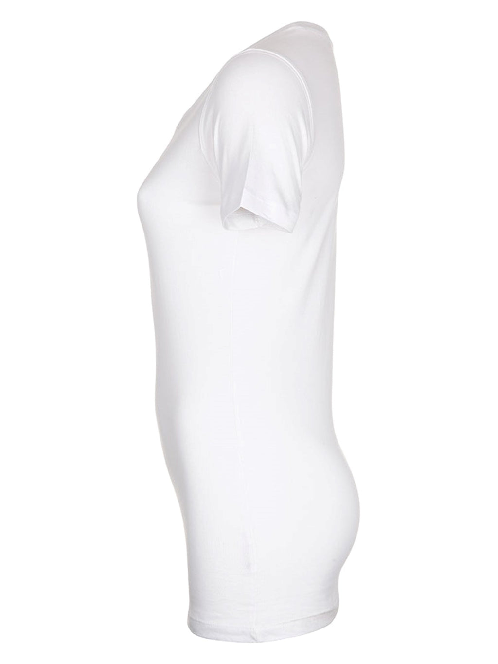 Fitted T-shirt - Hvid
