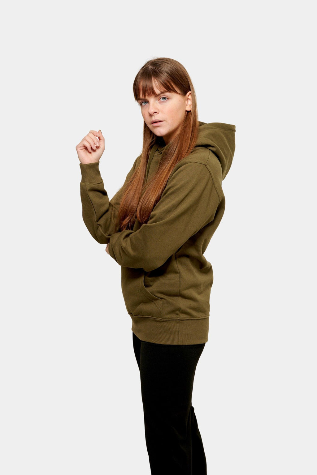 Boyfriend Hoodie - Oliven