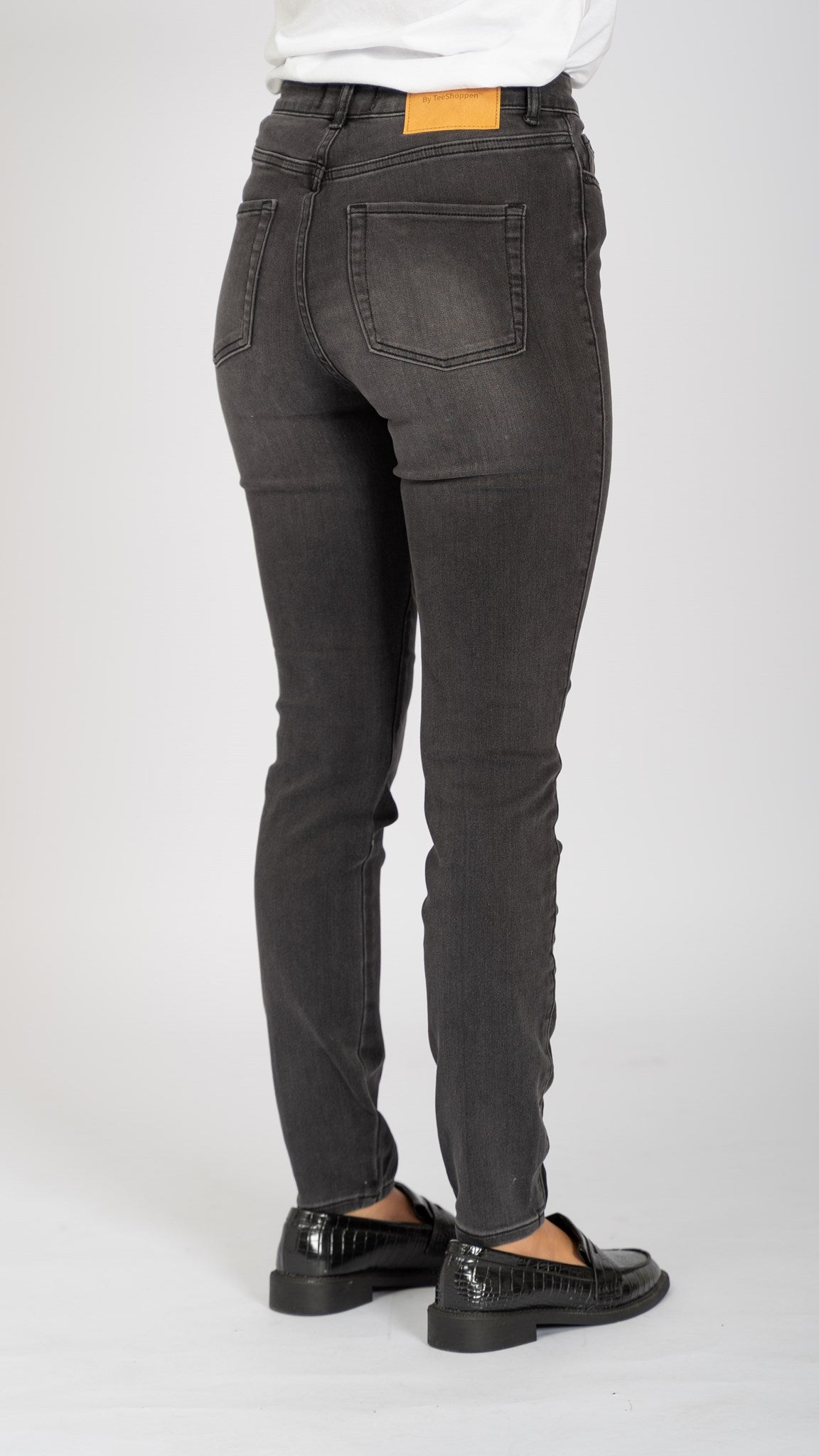 De Originale Performance Skinny Jeans - Washed Black Denim - TeeShoppen - Sort 8