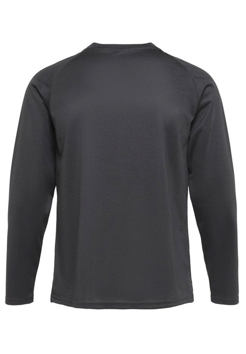 Langærmet Trænings T-shirt - Sort - TeeShoppen - Sort