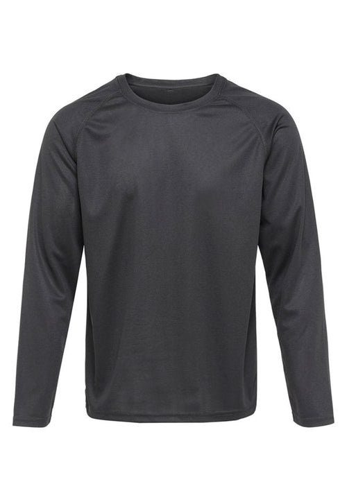 Langærmet Trænings T-shirt - Sort - TeeShoppen - Sort