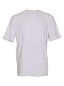 Oversized T-shirt - Lysegrå Meleret