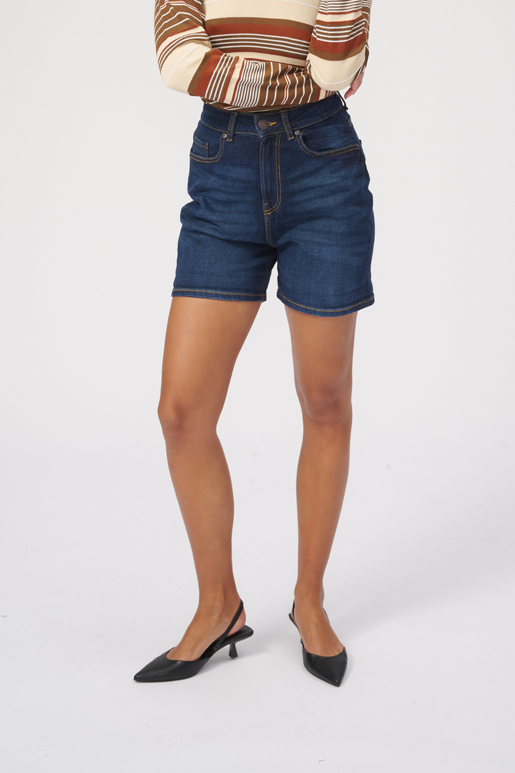 De Originale Performance Denim Shorts - Mørkeblå Denim