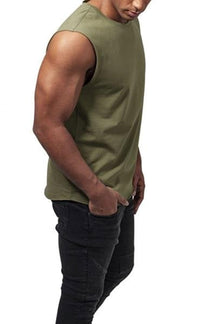 Sleeveless Tee - Oliven