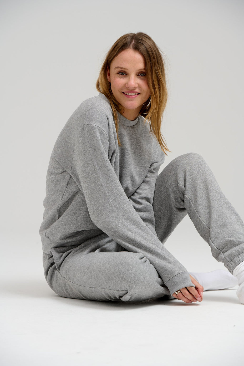 Basic Crewneck Sweat - Lysegrå Melange