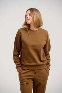 Basic Crewneck Sweat - Brun