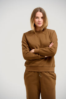 Basic Crewneck Sweat - Brun