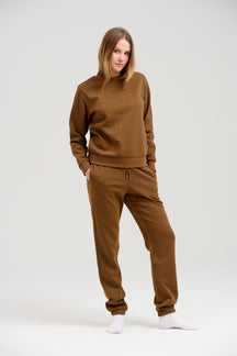 Basic Crewneck Sweat - Brun