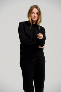 Basic Crewneck Sweat - Sort