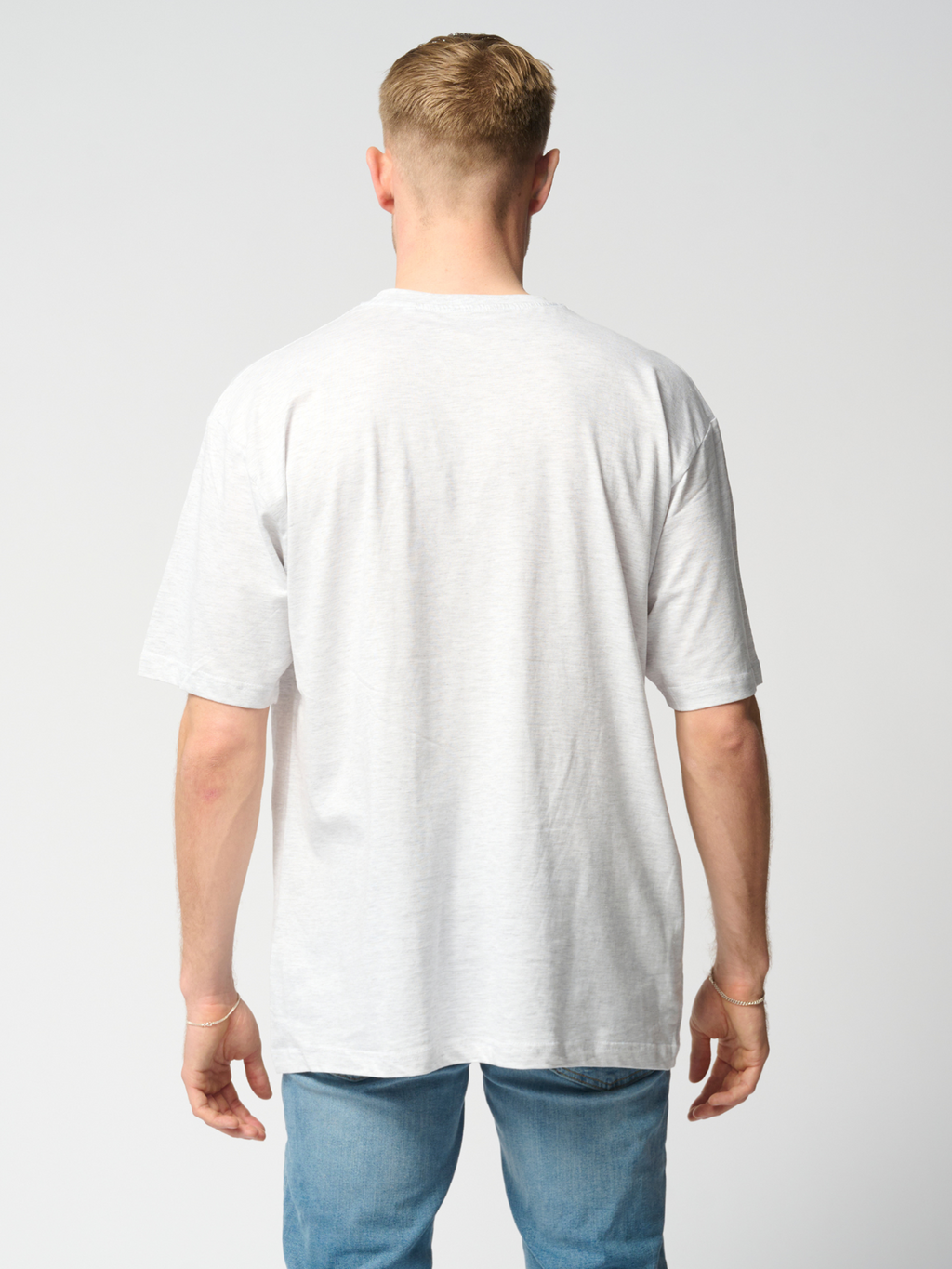 Oversized T-shirt - Lysegrå