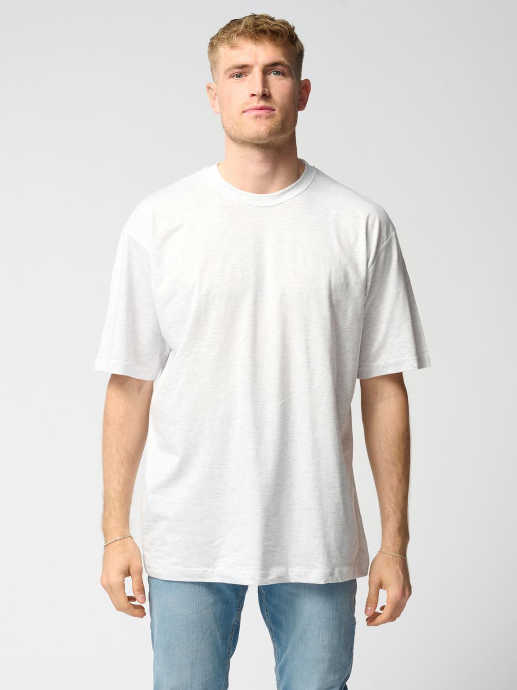 Oversized T-shirt - Lysegrå